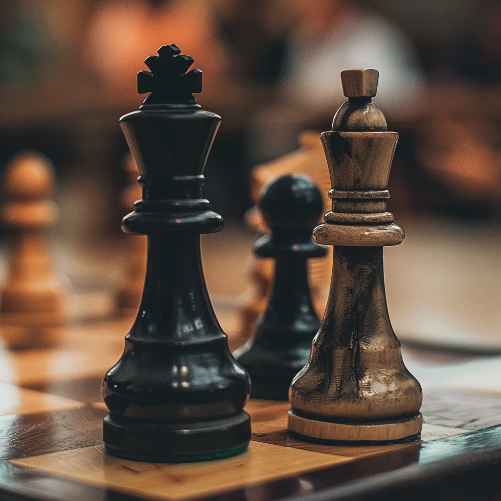 Chess king and queen, symbolizing strategic dispute resolution
